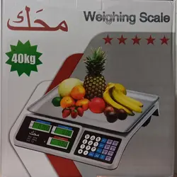 ترازو 40 کیلو فروشگاهی صفحه کلید فلزی استیل برند محک