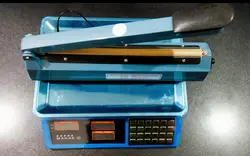 ترازو 40 کیلو قطعه شمار کیبورد استیل دوخت پلاستیک 30 سانتی پک اقتصادی