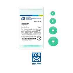 دیسک پرداخت - مرکز دار - تک رنگ - سبز - 40 عددی - TOR VM