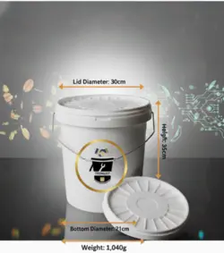 سطل صنعتی 20 لیتری سفید