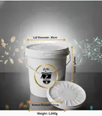 سطل صنعتی 20 لیتری سفید