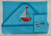 حوله نوزادی 2 تکه طرح قایق