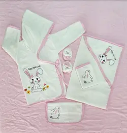 حوله نوزادی ۵ تکه طرح خرگوش