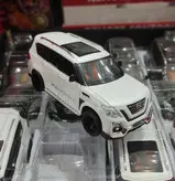 ماکت ماشین فلزی نیسان پاترول 2020 عقب کش 6 درب بازشو صداوچراغ دار برندچژی فله