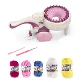 ماشین بافندگی همراه با کاموا و ابزار