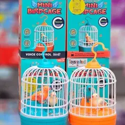 پرنده موزیکال سخنگو شارژی ضبط صدا اسباب بازی قفس بلبل طوطی آواز خوان مدل BIRD CAGE MUSICAL