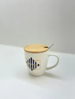 ماگ درب دار قاشق دار خارجی