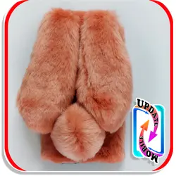 قاب خزدار خرگوشی پشمالو عروسکی مناسب برای گوشی موبایل شیاومی S21 FE