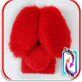 قاب خزدار خرگوشی پشمالو عروسکی مناسب برای گوشی موبایل سامسونگ S21 ULTRA