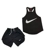 رکابی و شلوارک بدنسازی مشکی طرح نایک just do it