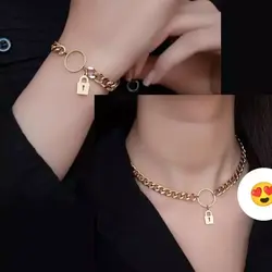 گردنبند و دستبند کارتیر با انواع مدل آویز استیل رنگ ثابت کد ۳۵۰۸