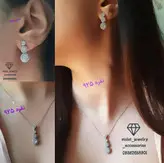 نیم ست نقره طرح جواهر عیار۹۲۵ کد۲۰۱۲وزن ۷.۵گزم