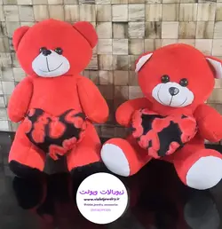 عروسک خرسی قرمز ویژه ولنتاین