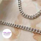 ست گردنبند و دستبند کارتیر نقره ای جنس آلومینیوم