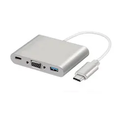 مبدل USB C به USB 3.0/VGA/USB C