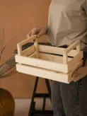 سبد چوبی دسته دار ( باکس چوبی )