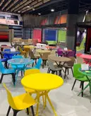 میز و صندلی ناهارخوری سرامیکی تمام پلاستیکی ۴نفره، میز ایپکا، صندلی تیکا، رستوران، فست فود، کافی شاپ، ساندویچی