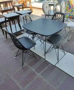 غذاخوری ۴نفره فلزی اسپایدر کافی شاپ/ رستورا/ آشپزخانه