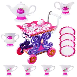 اسباب بازی ست چای خوری و چرخ دستی چای ژیونگ چنگ مدل Beauty Tea Cart Set 008-36A