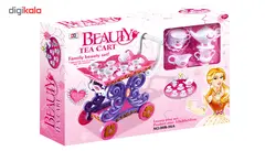 اسباب بازی ست چای خوری و چرخ دستی چای ژیونگ چنگ مدل Beauty Tea Cart Set 008-36A