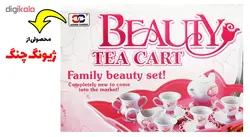 اسباب بازی ست چای خوری و چرخ دستی چای ژیونگ چنگ مدل Beauty Tea Cart Set 008-36A