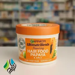 ماسک مو 3 در 1 گارنیر، سری Hair Food، مدل ترمیم کننده مو، حجم 390 میلی‌لیتر