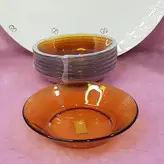 6 عدد ظروف سرو عسلی قطر14 دورالکس فرانسه وکیوم و آکبند