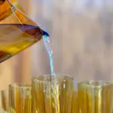 پارچ ولیوان مارک  ورکو فرانسه عسلی قدیمی