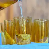 پارچ ولیوان مارک  ورکو فرانسه عسلی قدیمی