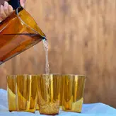 پارچ ولیوان مارک  ورکو فرانسه عسلی قدیمی