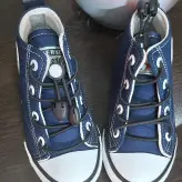 کفش اسپرت بچه گانه نیمه ساقدار طرح آل استار سرمه ای