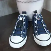 کفش اسپرت بچه گانه نیمه ساقدار طرح آل استار سرمه ای