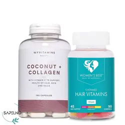 بسته ویژه کوکونات کلاژن + پاستیل تقویت مو ویمنزبست | ساپلنو اصل