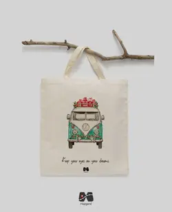 خرید و قیمت ساک خرید پارچه ای طرح ونلایف