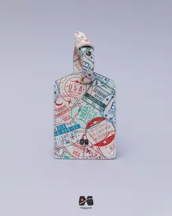 خرید و قیمت تگ چمدان طرح مهر ویزا