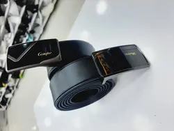 کمربند مردانه مجلسی سگگ اعلا پلاکی برند رنگ مشکی