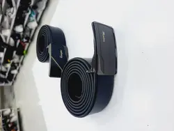 کمربند مردانه مجلسی سگگ اعلا پلاکی برند رنگ مشکی