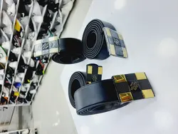 کمربند مردانه پلاکی سگگ مستطیلی برند رنگ مشکی