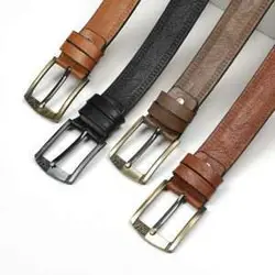 خرید اینترنتی کمربند مردانه چرمی قلابدار رنگ بندی