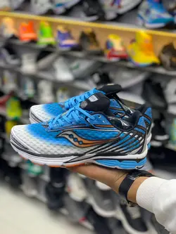 کتونی ورزشی ساکونی SAUCONY مردانه طوسی صورتی و آبی جدید و ترندکورتانا