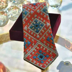 کراوات سوزن دوزی شده - وریا گالری