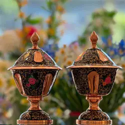 گز خوری طرح سلجوقی گل و مرغ آقاجانی - وریا گالری