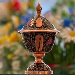 گز خوری طرح سلجوقی گل و مرغ آقاجانی - وریا گالری