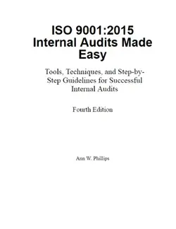 دانلود کتاب ISO 9001:2015 Internal Audits Made Easy - Tools, Techniques, and Step-by-Step Guidelines for Successful Internal Audits 4th
