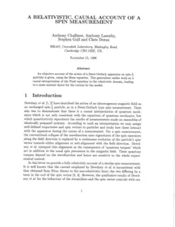 دانلود کتاب A Relativistic Causal Account of a Spin Measurement 1986