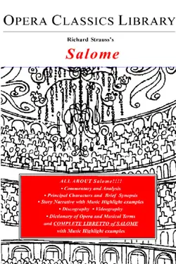 دانلود کتاب Salome (Opera Classics Library Series) (Opera Classics Library Series) 2002