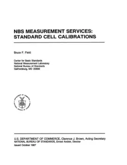 دانلود کتاب NBS Measurement Services: Standard Cell Calibrations 1987