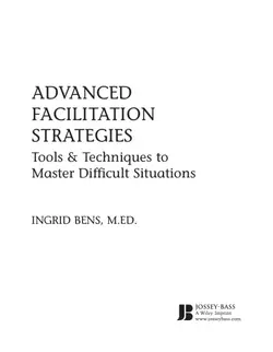 دانلود کتاب Advanced Facilitation Strategies: Tools & Techniques to Master Difficult Situations 2005