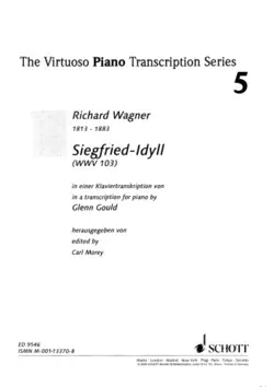 دانلود کتاب Siegfried-Idyll (WWV 103) in a transcription for piano by Glenn Gould 2003