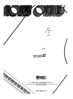 دانلود کتاب Broadway Overtures For Piano Vol1 1986